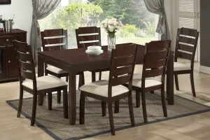 Baxton Studio Victoria 7-Piece Wood Modern Dining Set