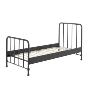 'Bronx' Metal Bed - Matte Black