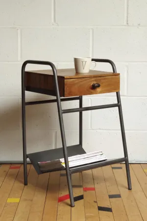 Industrial Schoolhouse Side Table