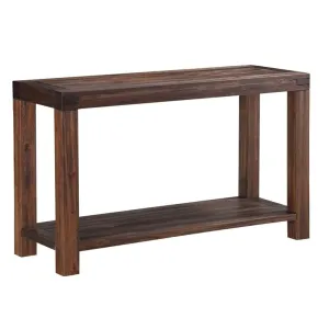 Livingston Rustic Modern Acacia Wood Console Table