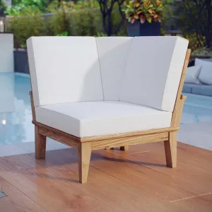 Marina Outdoor Patio Teak Corner Sofa