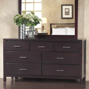 Nevis Seven Drawer Dresser in Espresso