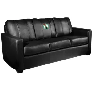 Silver Sofa with Boston Celtics Logo