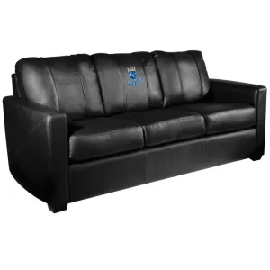 Silver Sofa with Kansas City Royals Logo