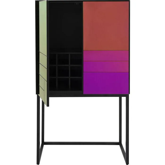 Sophisticated Multicolour Bar Cabinet